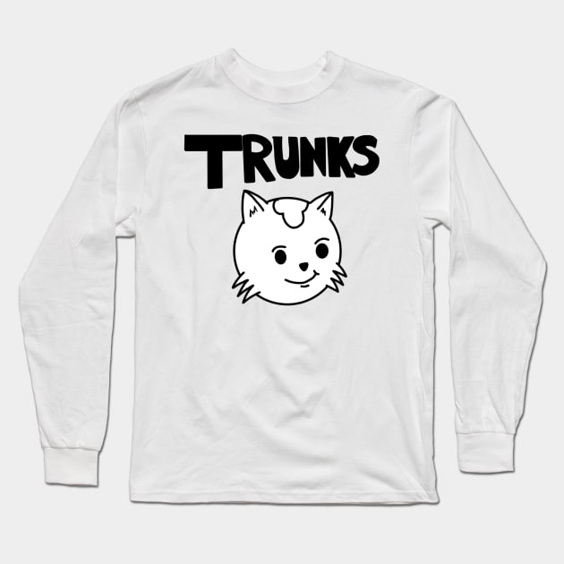 Trunks the Cat Title Card Long Sleeve T-Shirt by Cartoon Wetworx